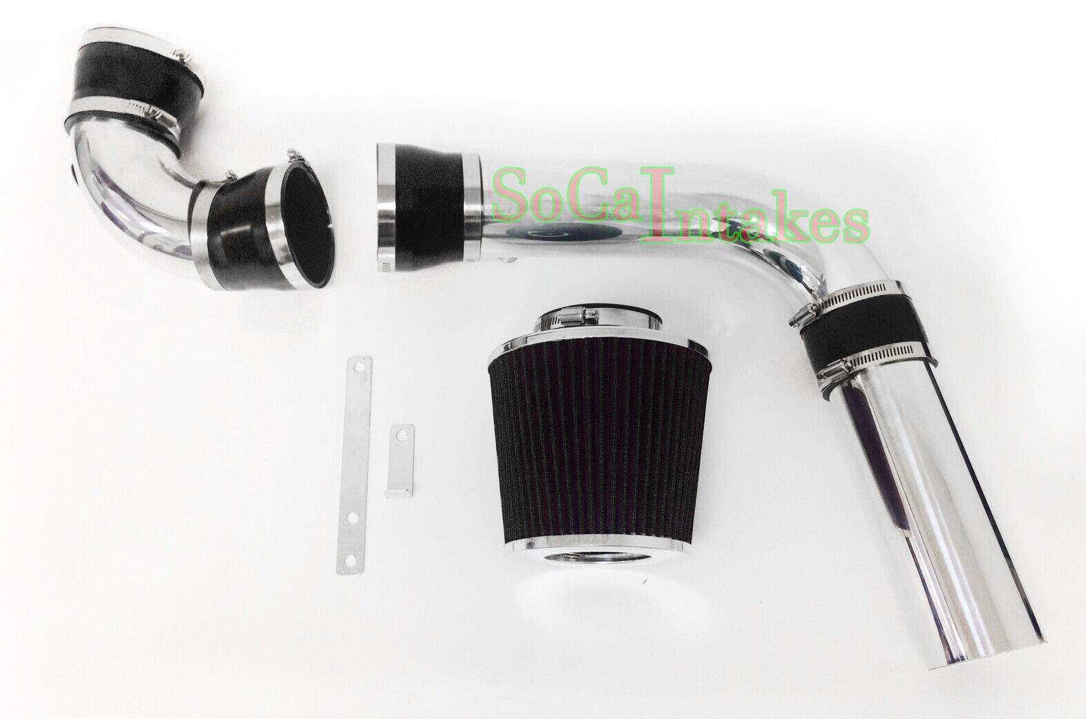 Black 3pc cold Air Intake Kit&Filter For 94-97 Chevy Camaro Z28 5.7L