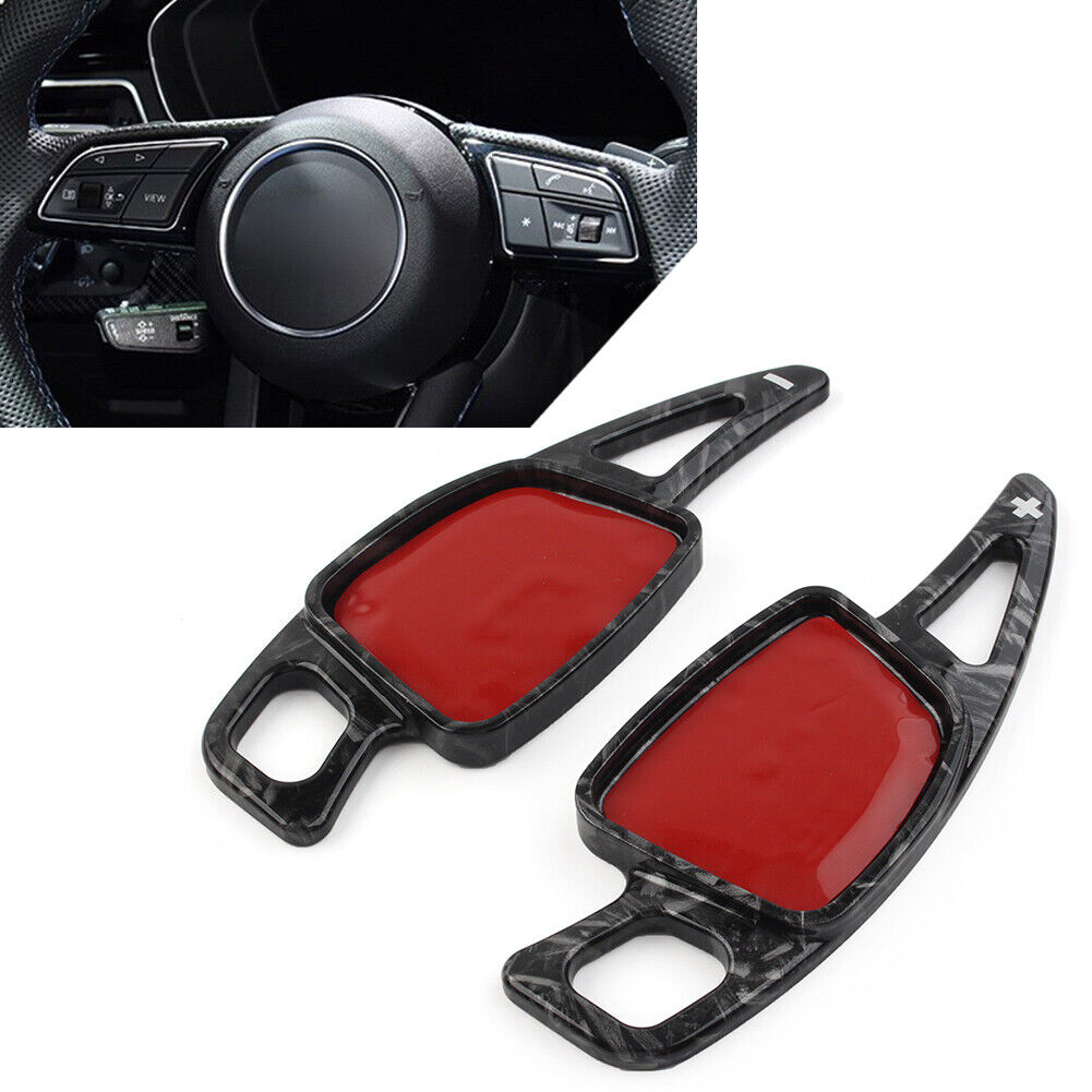 1 Pair ABS Steering Wheel Paddle Shifter Extension Fit Audi A3 A4 S4 A5 S5 A6 A7