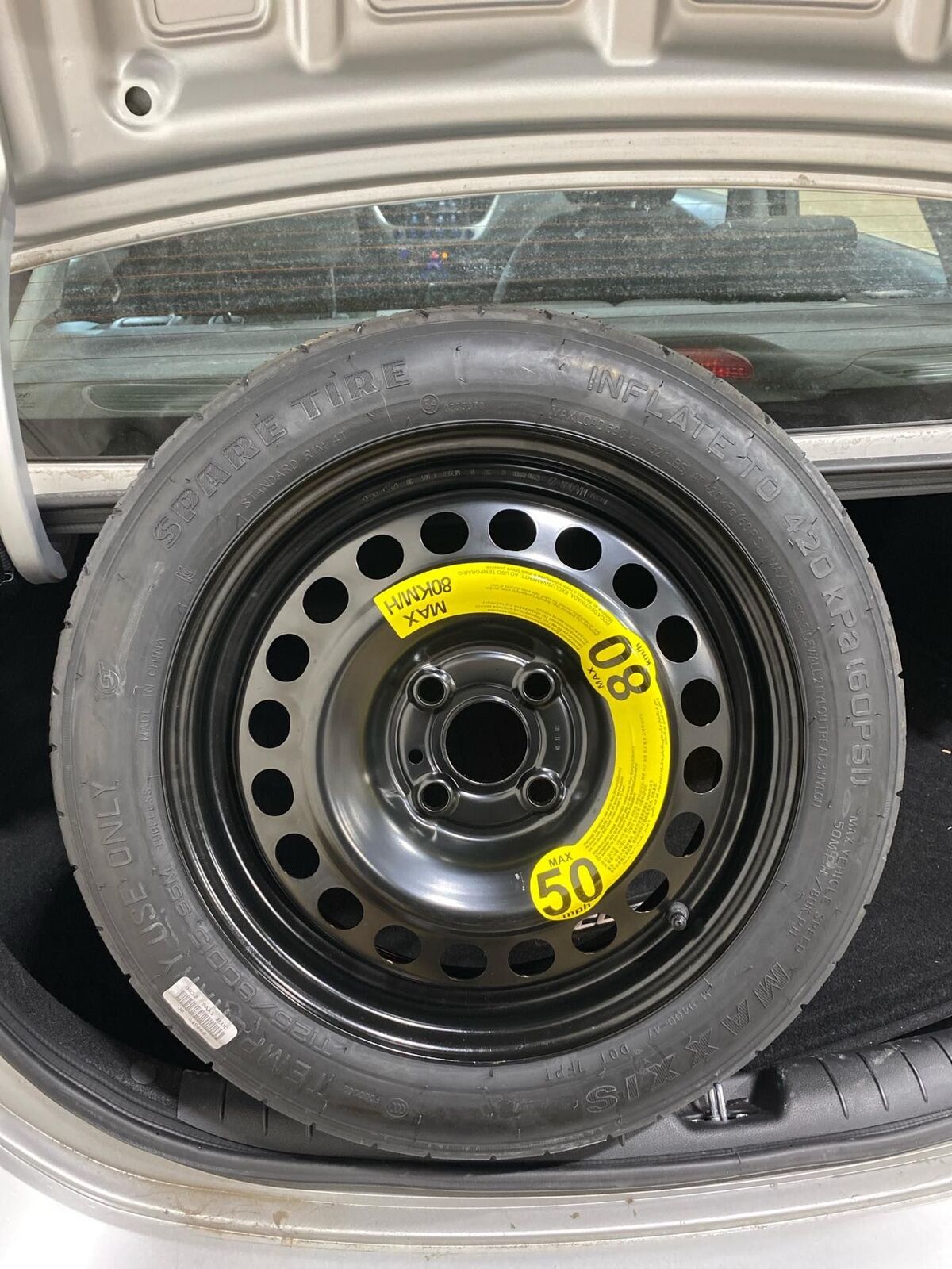 Used Spare Tire Wheel fits: 2019 Hyundai Accent 15x3-1/2 spare Spare Tire Grade