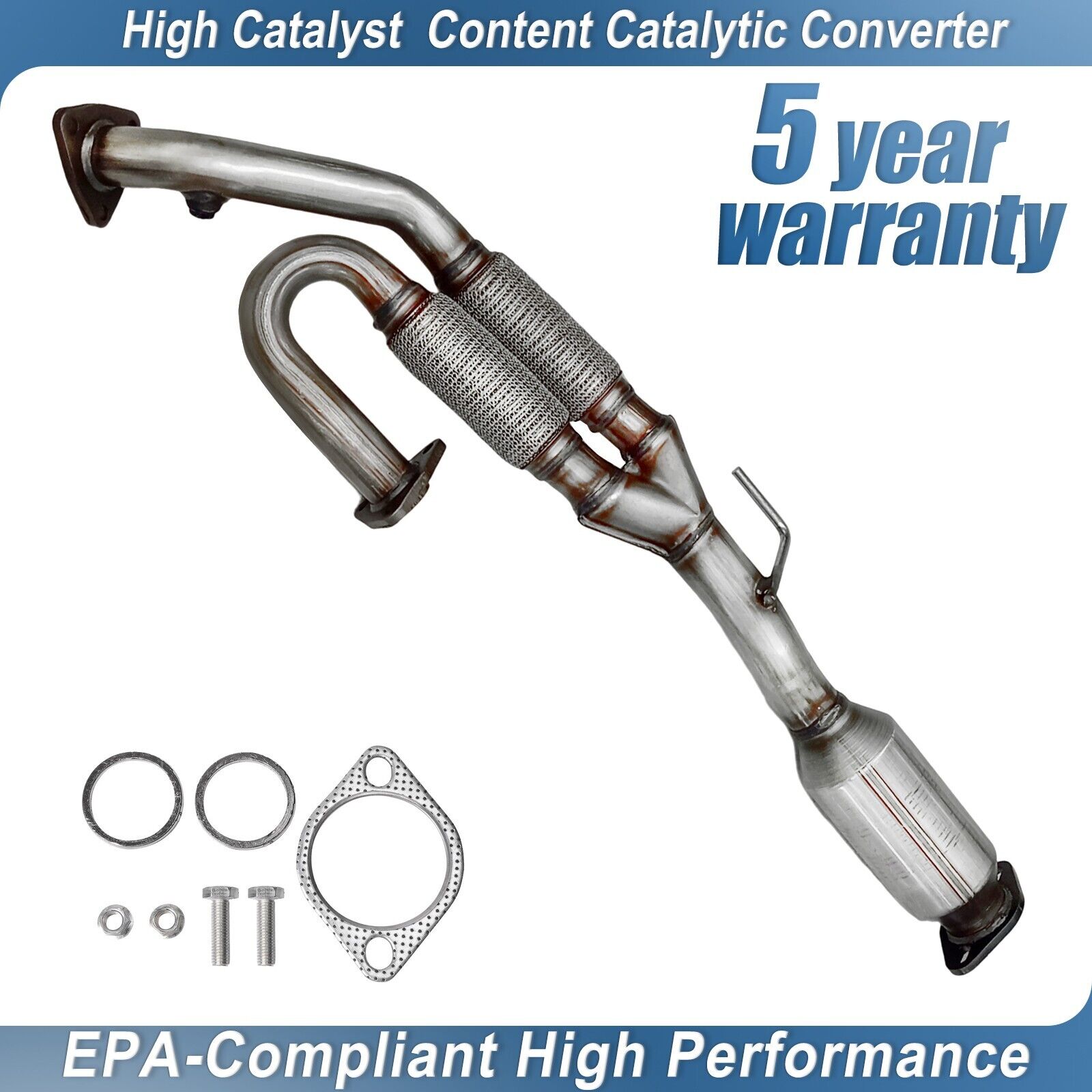 Catalytic Converter Direct Fits 2004-2009 Nissan Quest 3.5L Flex Exhaust Y-Pipe