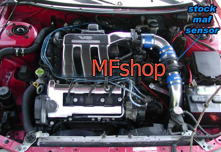 Blue For 1993-1997 Ford Probe GT Mazda MX6 626 2.5L L4 Cold Air Intake Kit
