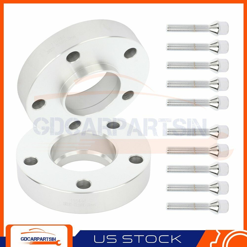 (2) 30mm Hubcentric 5x120 Wheel Spacers For BMW M3 M5 325i 530i 535i 328xi 335xi