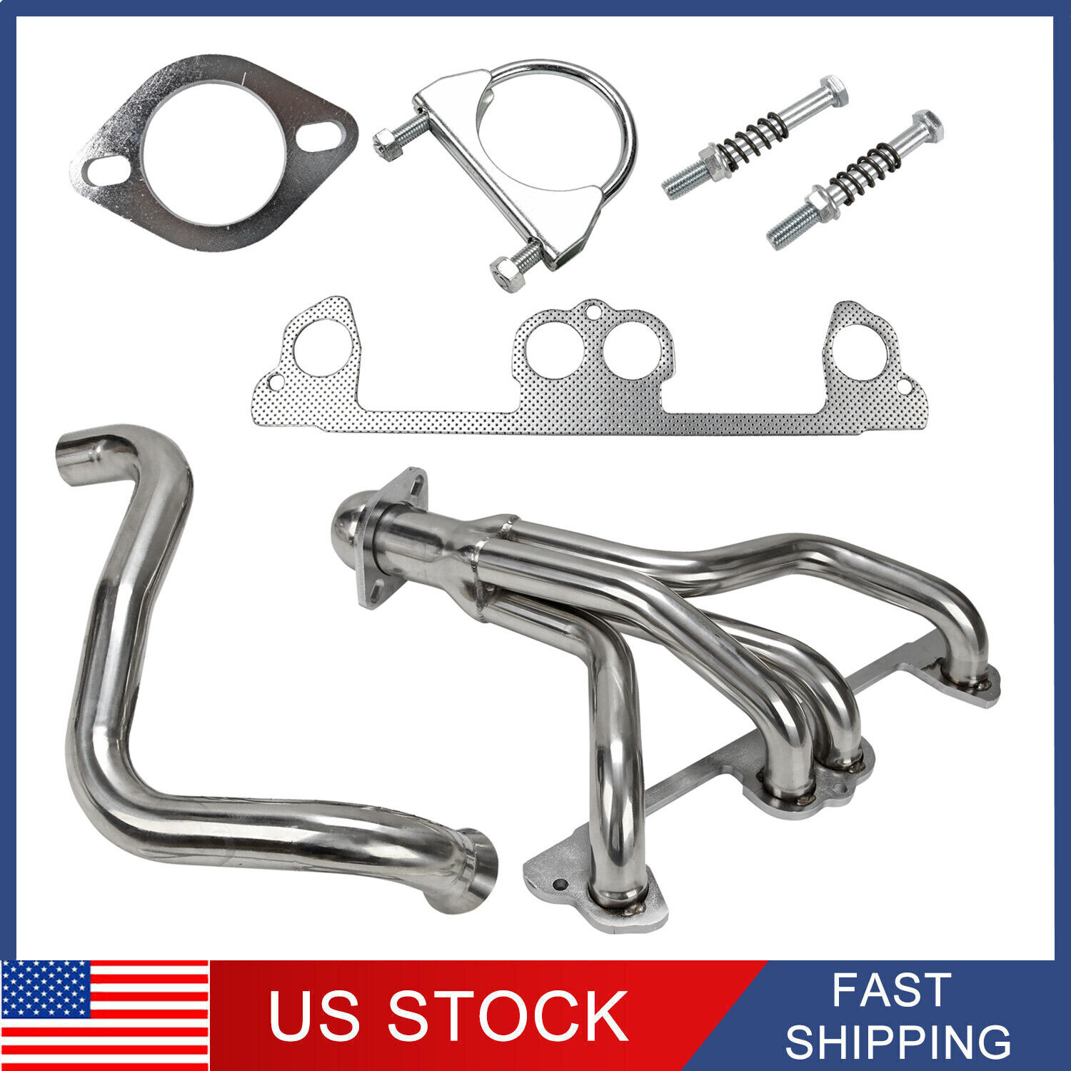 Stainless Steel Manifold Headers fit for 1997-1999 Jeep Wrangler TJ 2.5L L4