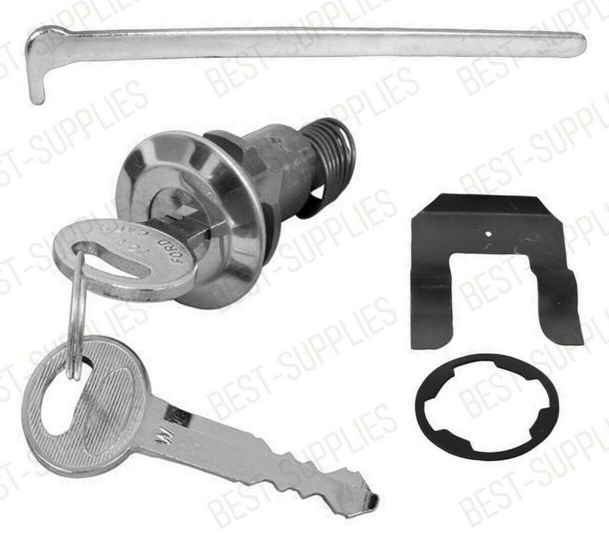 1967 - 1973 Ford Mustang Trunk Lock Cylinder Kit with Keys CL-1552