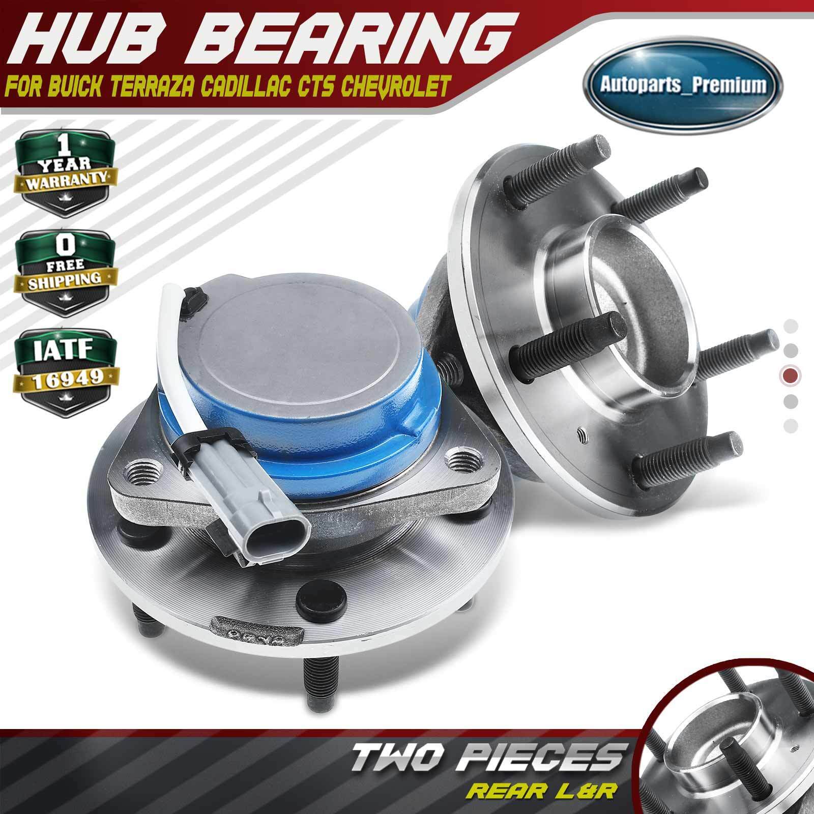 2x Wheel Hub Bearing Assembly for Buick Terraza Cadillac CTS Chevrolet Pontiac