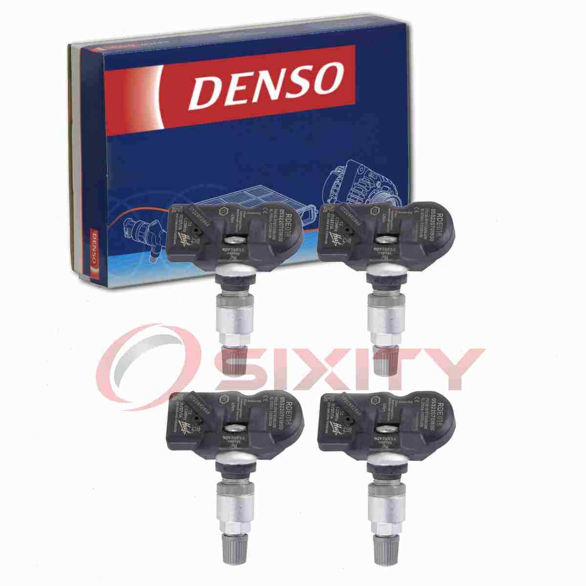 4 pc Denso Tire Pressure Monitoring System Sensors for 2014-2016 BMW 535i kz