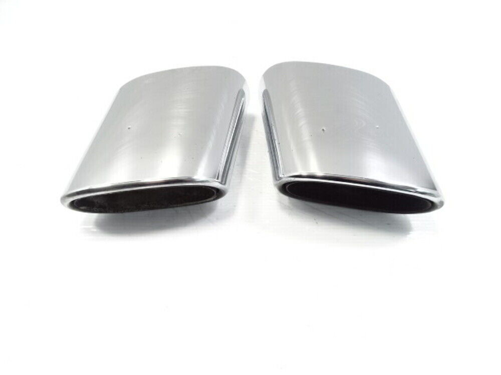 05 Mercedes R230 SL500 exhaust tips, set, left and right OEM
