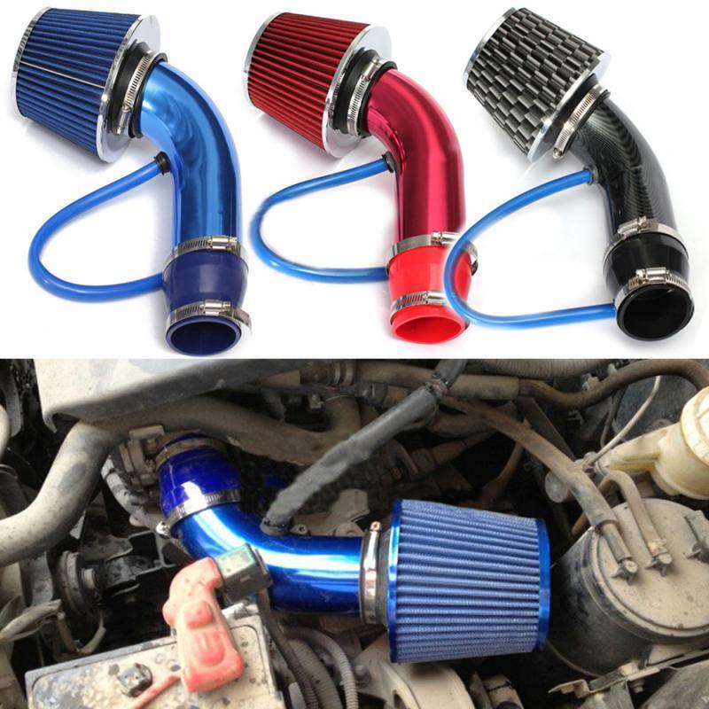 Car Cold Air Intake Filter Alumimum Induction Kit Hose System For Any Car Red