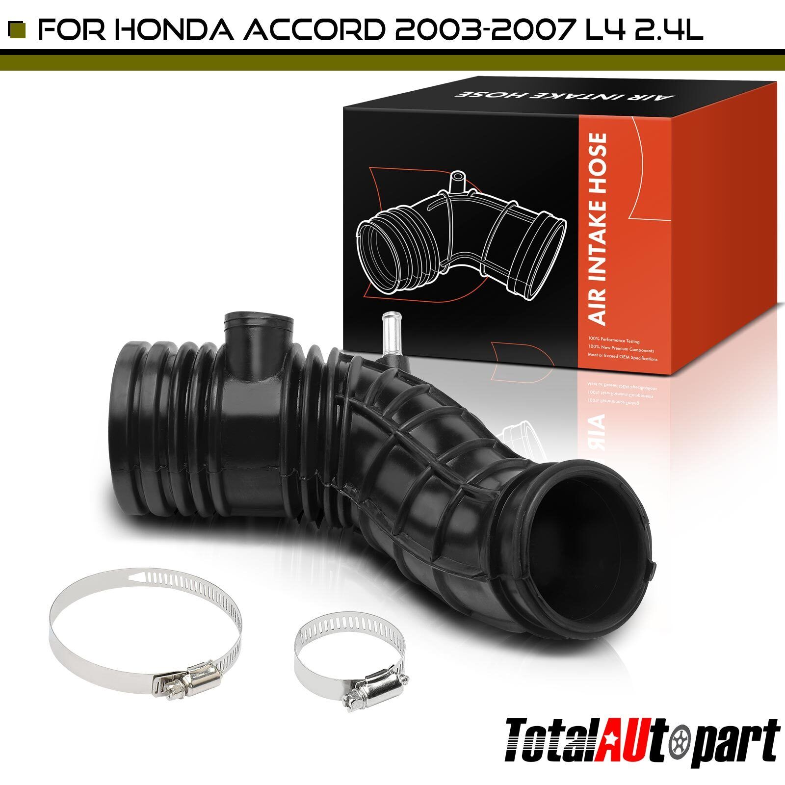 Air Intake Tube Cleaner Hose for Honda Accord 2003 2004-2007 L4 2.4L Sedan Coupe