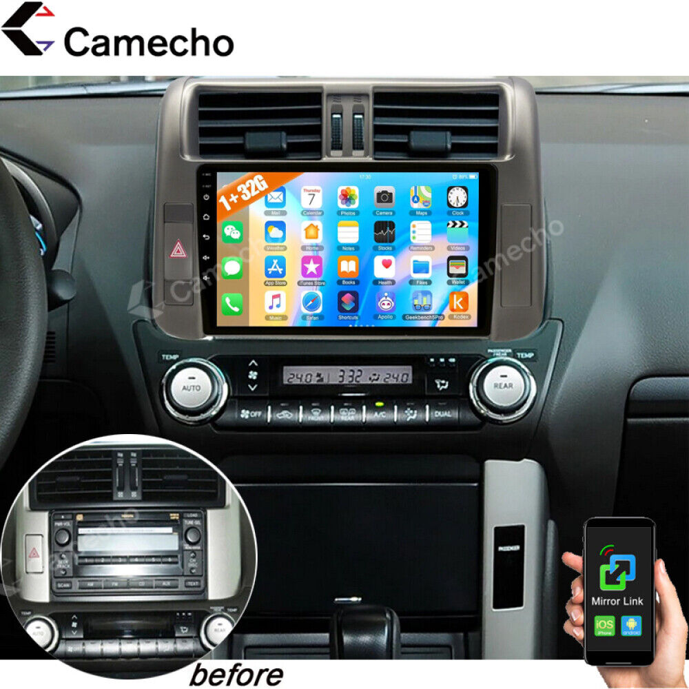 For Toyota Land Cruiser Prado 150 Android 13 Car Radio Stereo GPS Navi Bluetooth