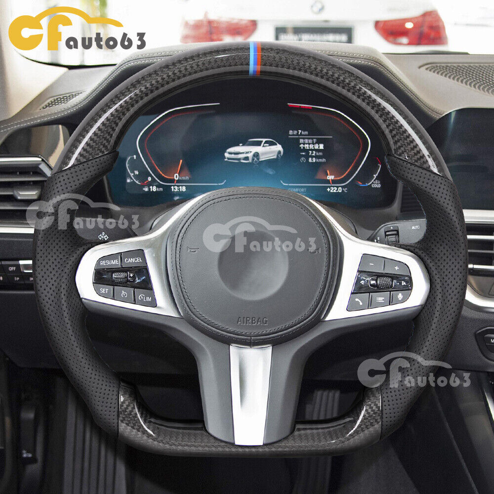 Carbon Fiber Steering Wheel Fits for BMW G20 G21 G28 G22 G29 G80 F40 F44