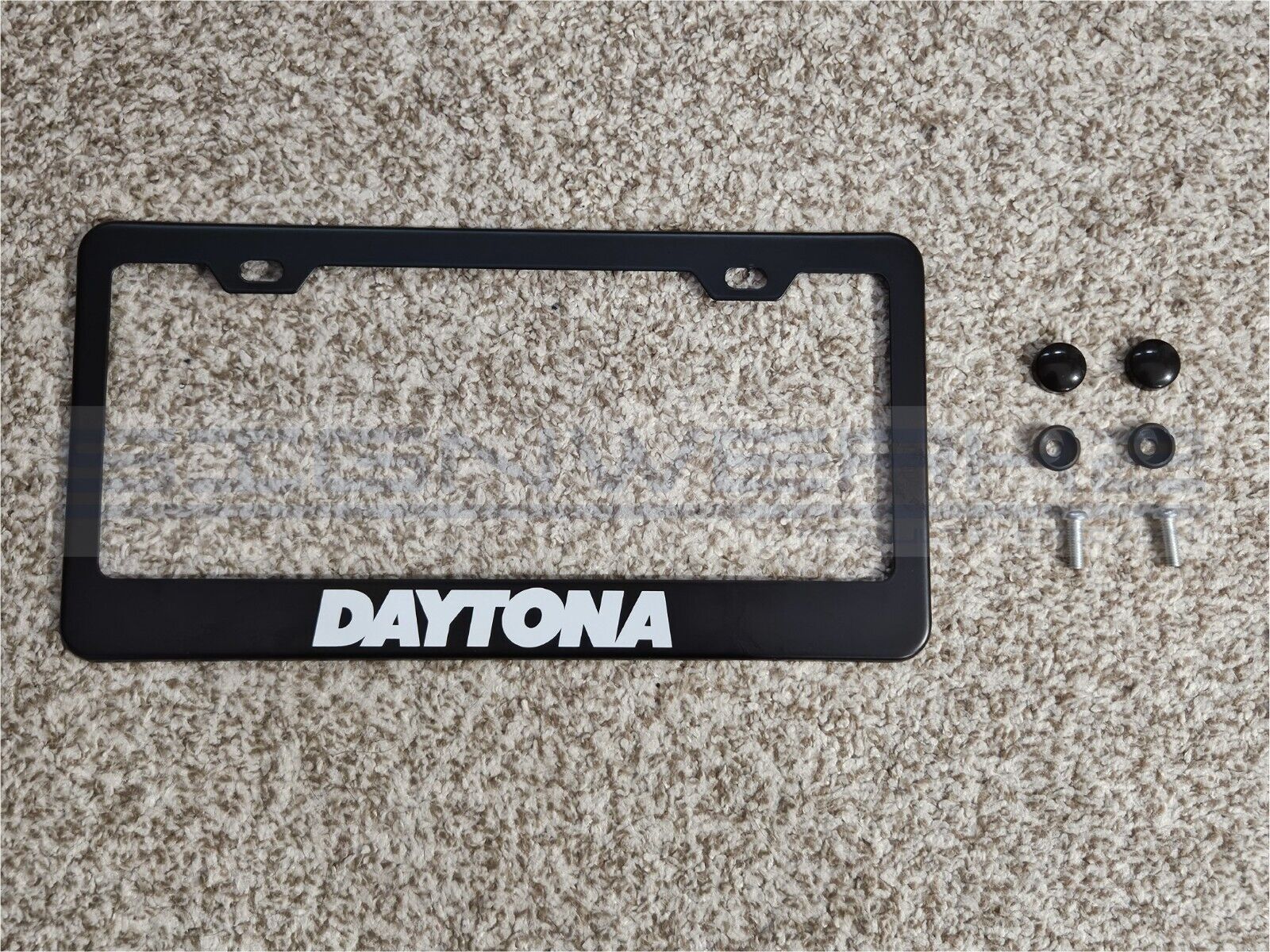 Daytona Black Stainless Steel License Plate Frame