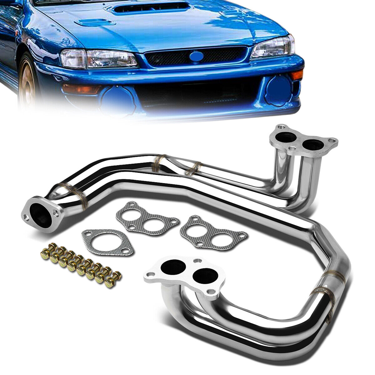 FOR 98-05 SUBARU IMPREZA WRX 2.5RS 2.5L RS NON TURBO STAINLESS EXHAUST HEADER