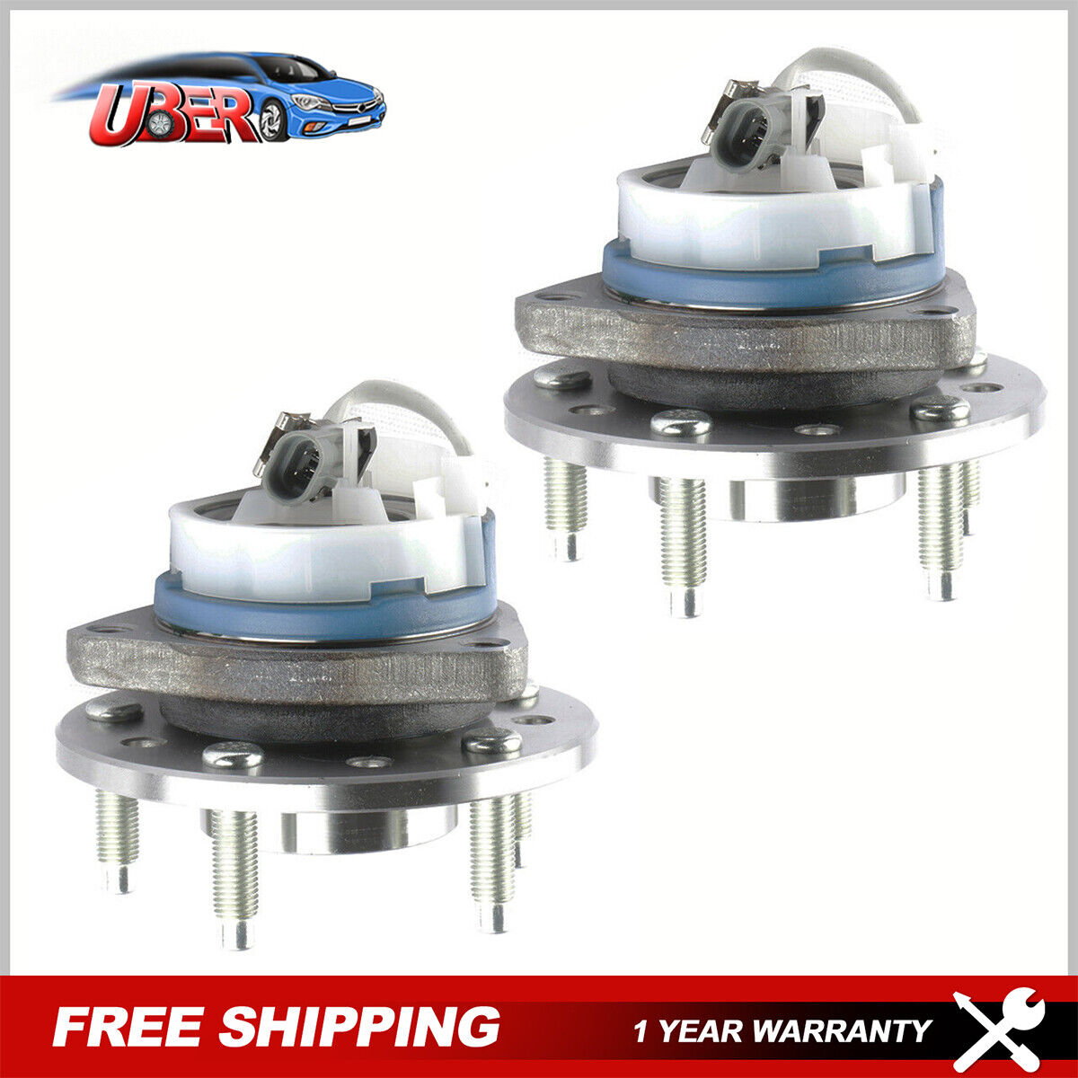 Left+Right Front Wheel Hub Bearing W/ ABS For Chevy Malibu Oldsmobile Alero