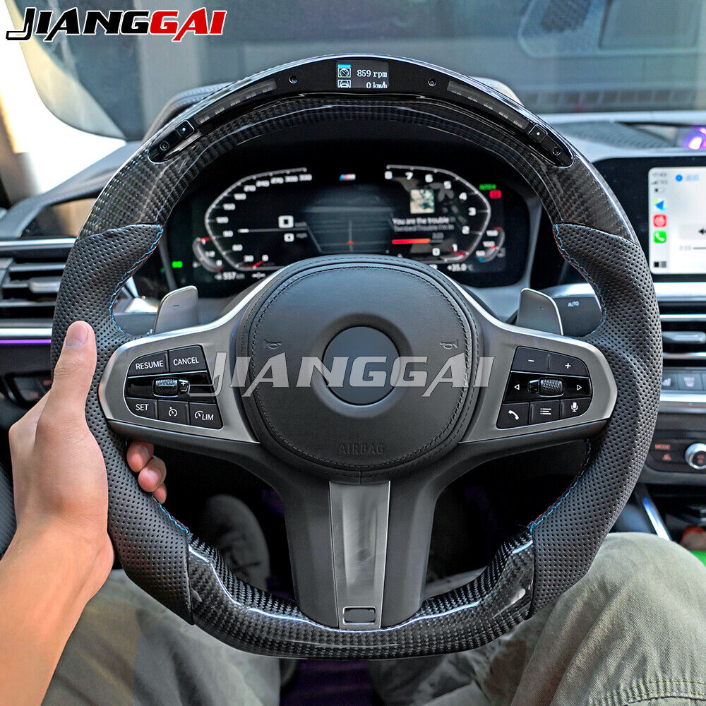 Carbon Fiber LED Steering Wheel Fit BMW F44 F87 G20 G28 G22 G30 F87 G80 F90