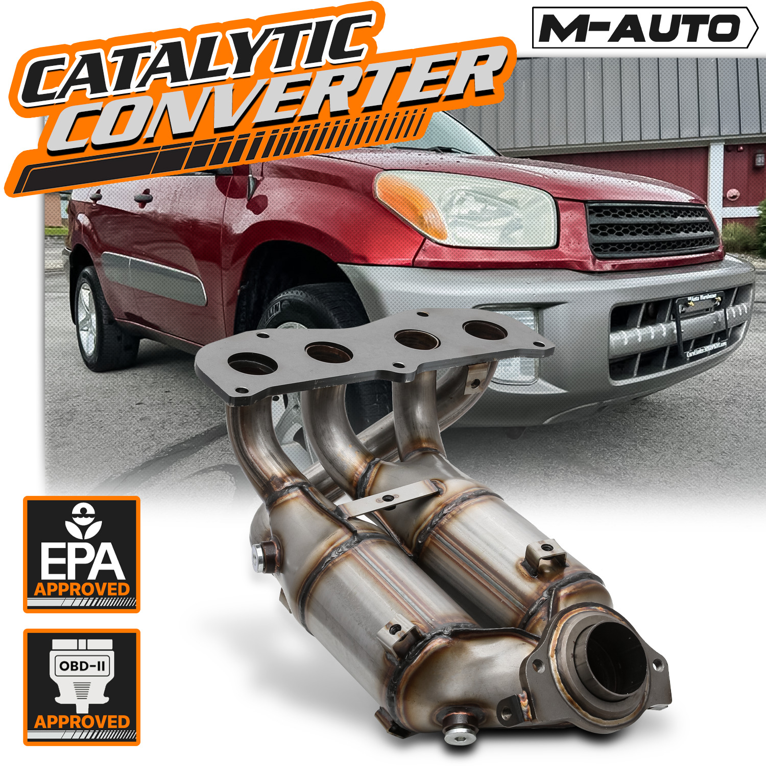 Catalytic Converter Exhaust Header Manifold For 2001-2003 Toyota RAV4 2.0 1AZ-FE