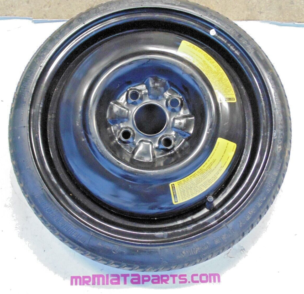 90-05 Mazda Miata MX5 OEM 15 Inch T105/70D15 Spare Tire Wheel NA NB 91 94 97 99