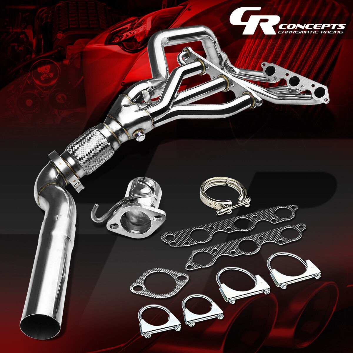 FOR GRAND PRIX/REGAL/IMPALA/MONTE CARLO 3.8L V6 SUPERCHARGED STAINLESS HEADER