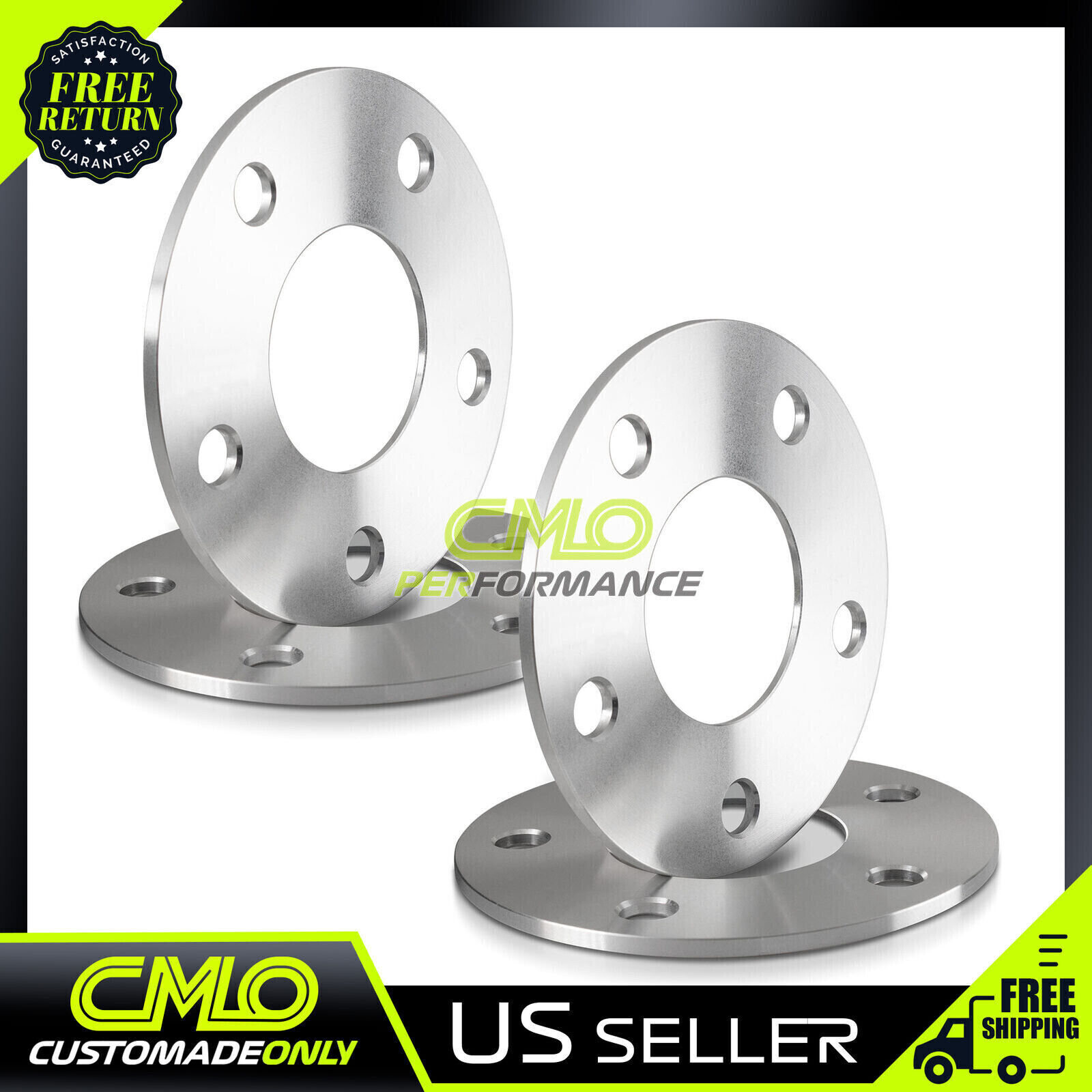 4pc HUBCENTRIC WHEEL SPACERS ¦ 5X114.3 ¦ 67.1 CB ¦ 12X1.5 THREAD ¦ 5MM THICK
