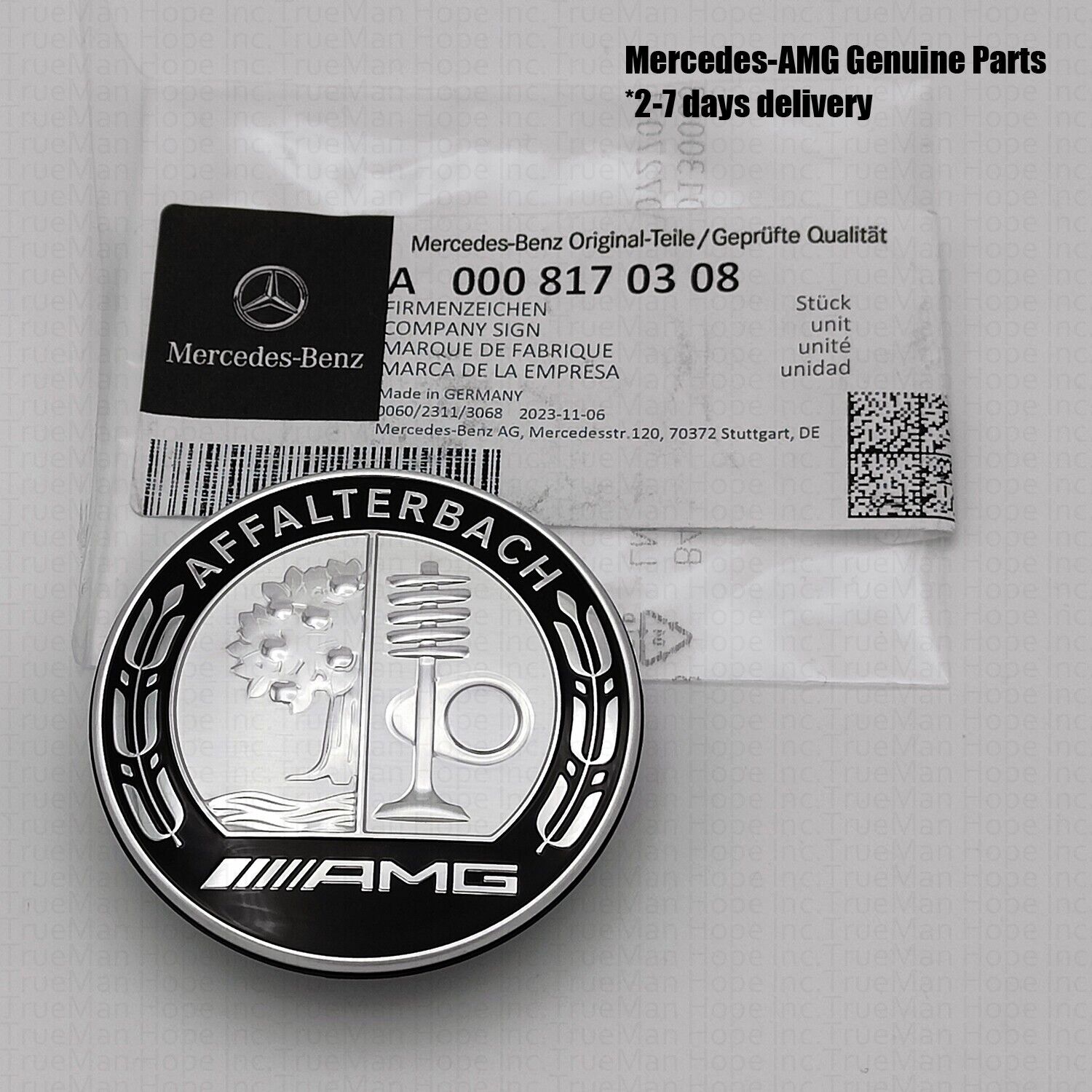 Genuine Mercedes-AMG Affalterbach 254 Engine Hood Emblem / Badge 0008170308