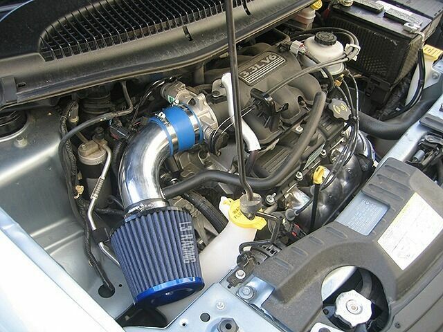 01-07 Dodge Caravan Mini C/V SE SXT 3.3 V6 Air Intake Kit + BLUE Filter