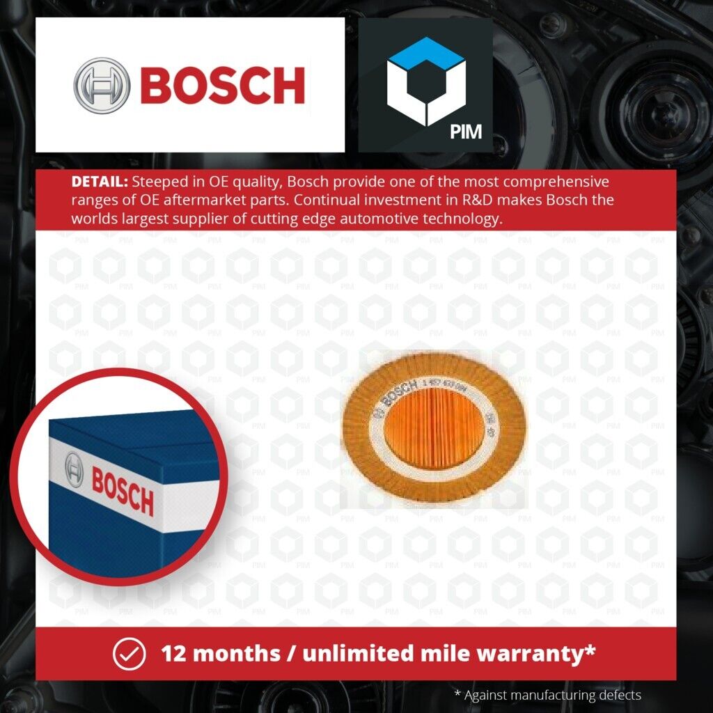 Air Filter fits SMART ROADSTER 7 03 to 05 Bosch Q0009996V001 Q0009997V001 New