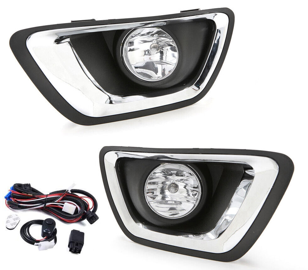 Fog Light w/Bulb Pair for 2015-2020 Chevy Colorado Clear Lens Driving Lamps