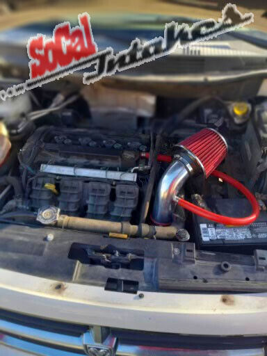Red Air Intake Kit & Filter For 07-10 Dodge Caliber 1.8L 2.0L 2.4L SE SXT R/T