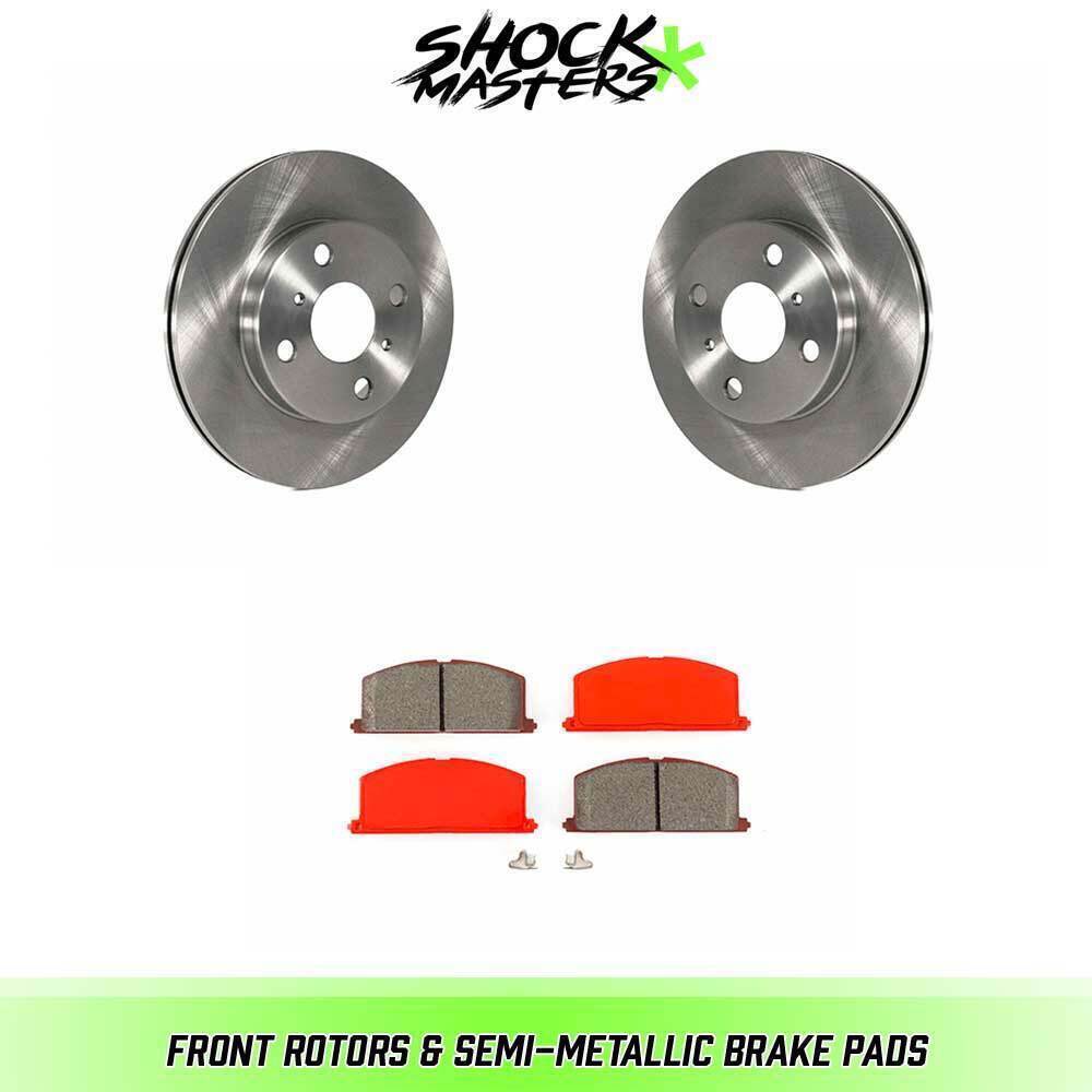 Front Rotors & Semi-Metallic Brake Pads for 1996-1999 Toyota Paseo