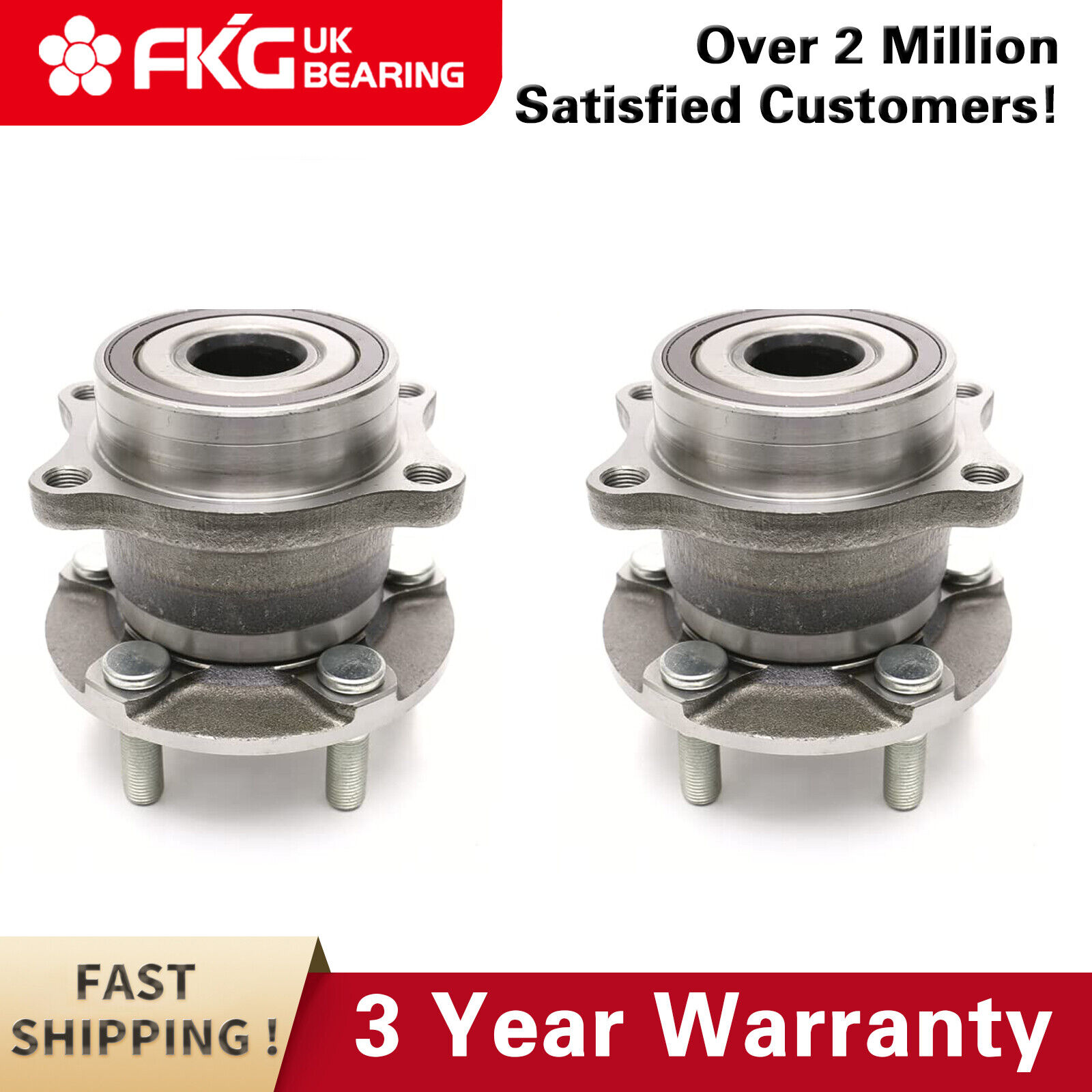 (2) Rear Wheel Bearing Hub for 2010 - 2013 Subaru Forester Legacy Outback 512401