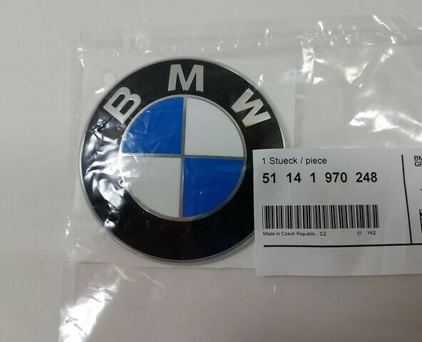 BMW Roundel Trunk Emblem - E53 X5, E65 745i, 760i, E31, Z3 51141970248  78mm