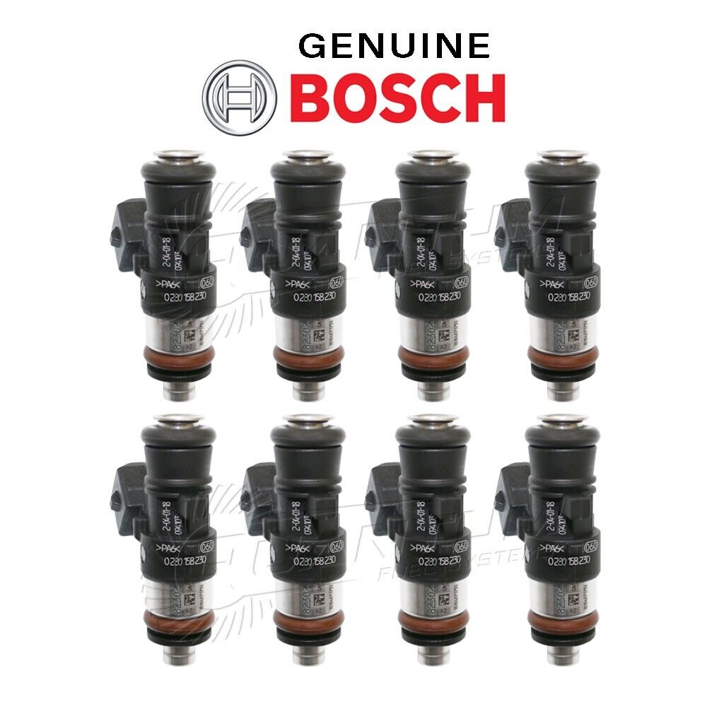 GENUINE Bosch 0280158230 EV14 Fuel Injectors (8)