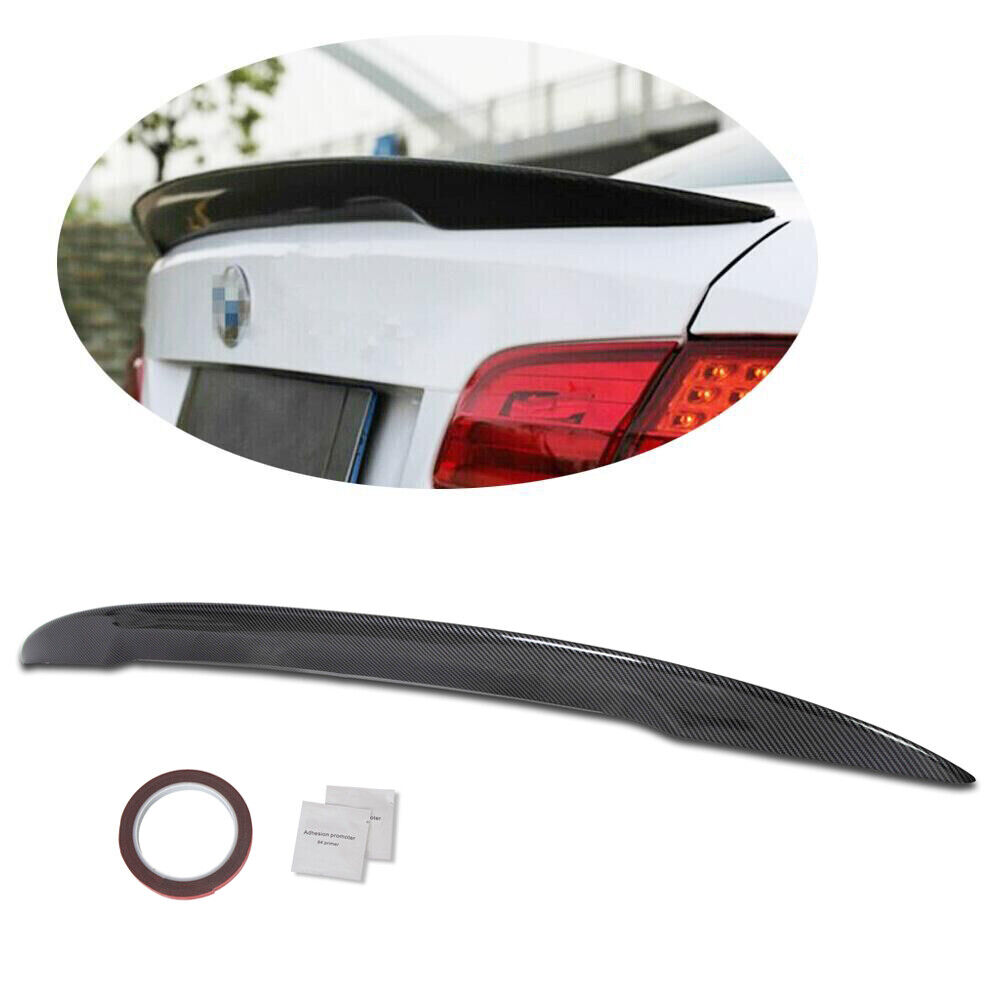Carbon Style Rear Wing Trunk Lip Spoiler For 07-13 BMW E92 Coupe 328i 335i M3