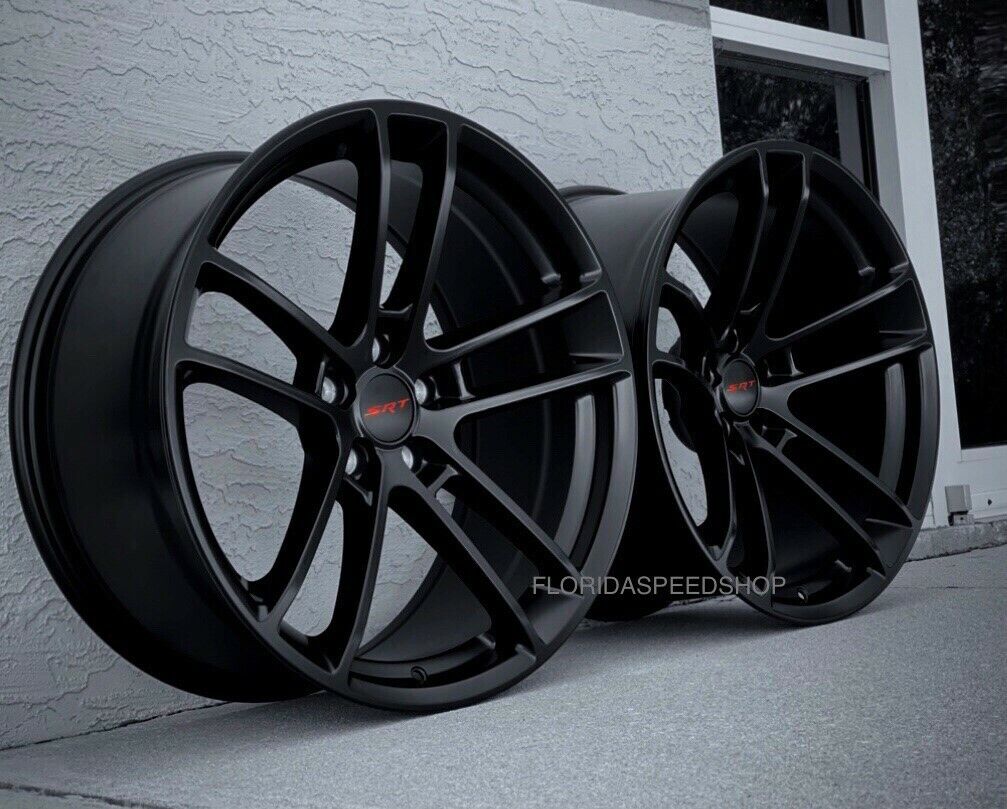 Dodge Satin Black Hellcat Wheels 20x9/20x11\