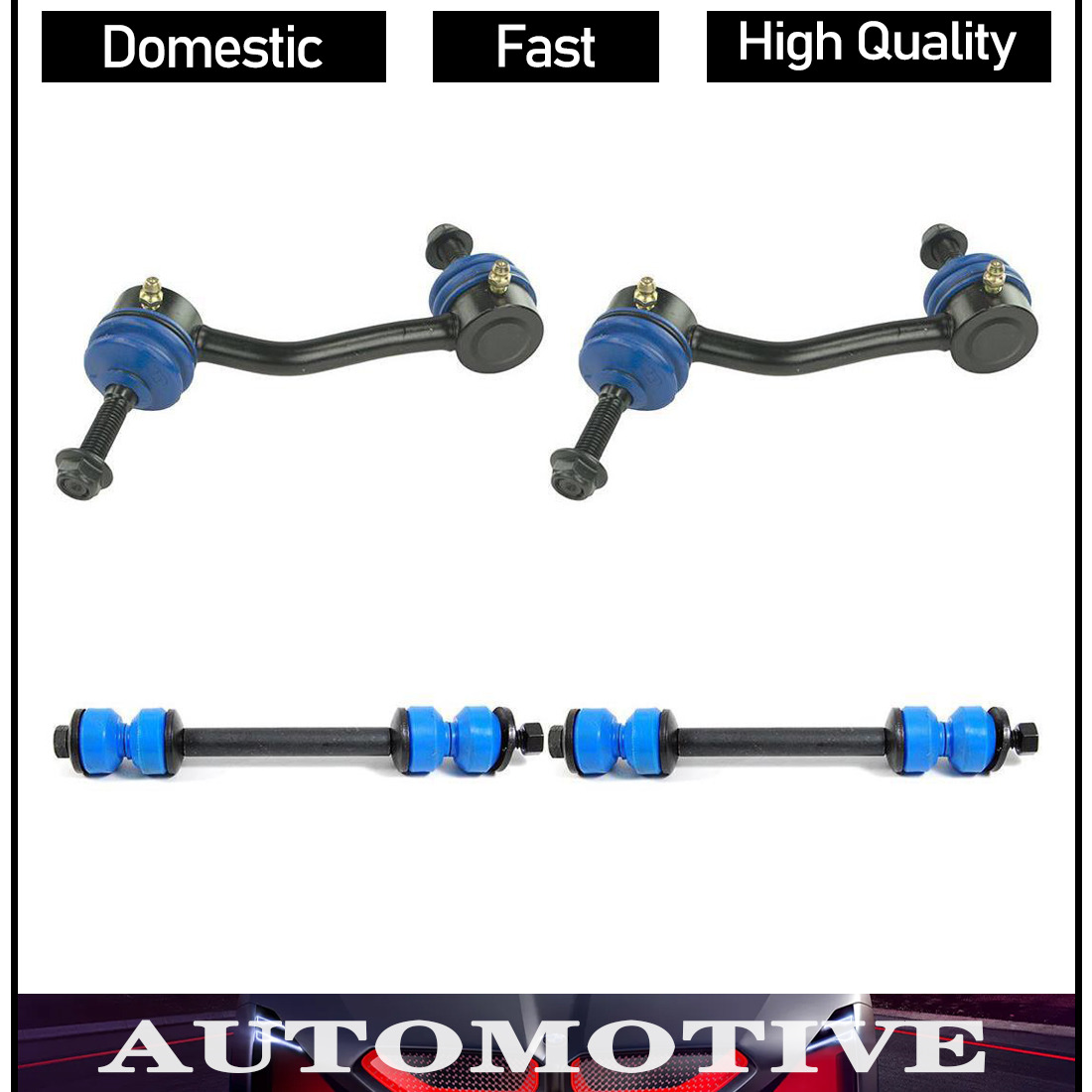 For 1993-1998 Lincoln Mark VIII Front Rear  Sway Bar Link Kit 4x Mevotech