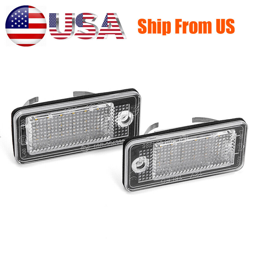 LED License Plate Lights Replacement for Audi A3 A4 S4 A6 A8  Quattro Canbus US