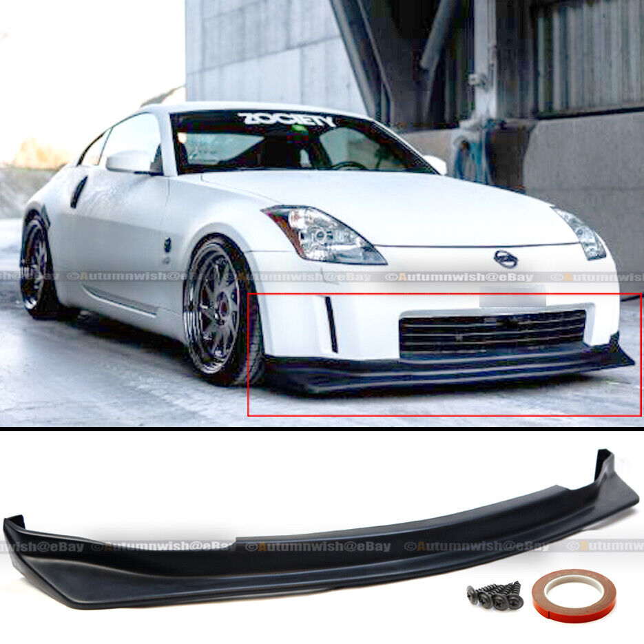 Fit 03-05 350z Unpainted Polyurethane NS N Style Front Bumper Chin Lip Body Kit