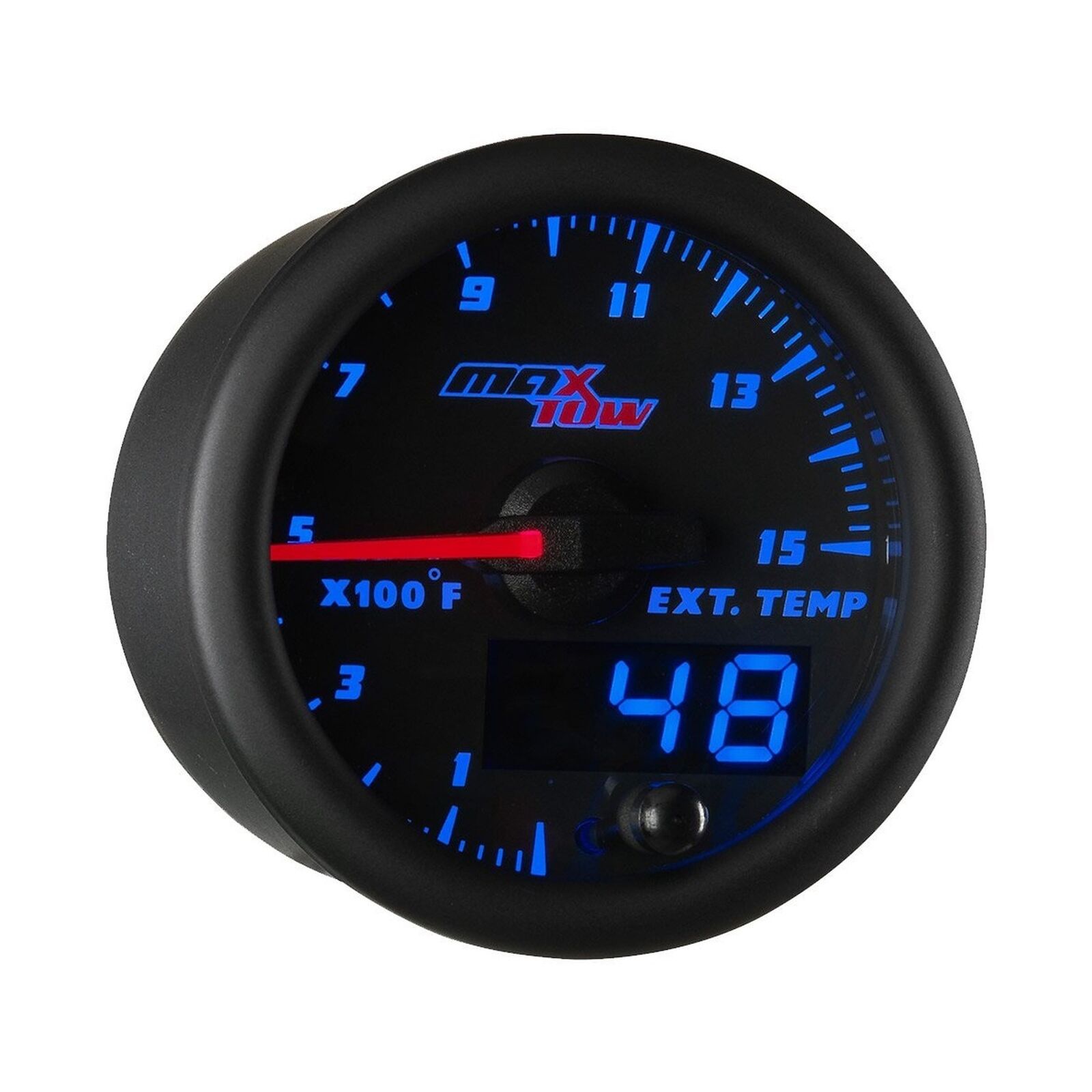 MaxTow Double Vision 1500 F Pyrometer Exhaust Gas Temperature EGT Gauge Kit -...