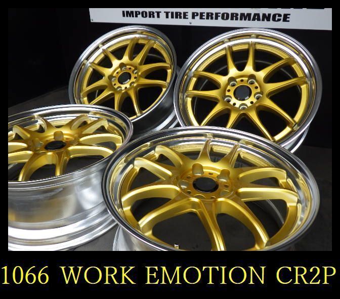JDM 1066KZ02203224WORK EMOTION CR2P18x8.5J 5 holes PCD114.3 +404wheels No Tires