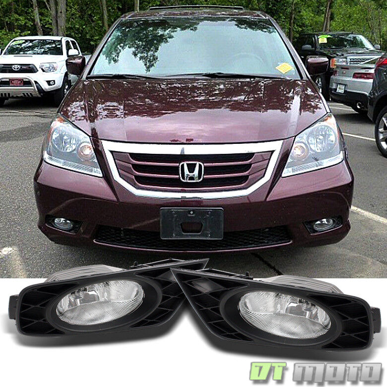For 2008-2010 Honda Odyssey Bumper Driving Fog Lights Lamp w/ Switch Left+Right