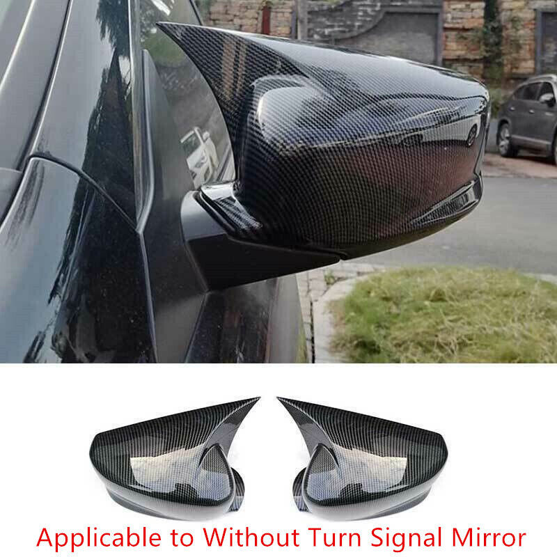 For Honda Accord 2008-2013 Carbon Fiber OX Horn Rear View Side Mirror Cover Trim