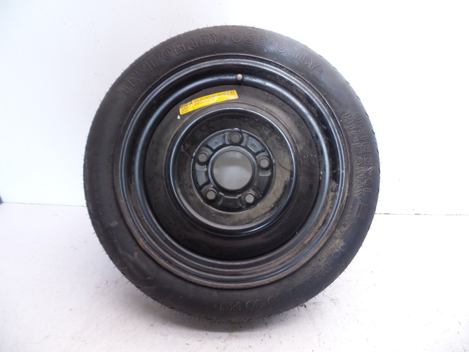 82-92 Camaro Firebird Spare Tire Donut Wheel Uniroyal Hideaway T125/70D15