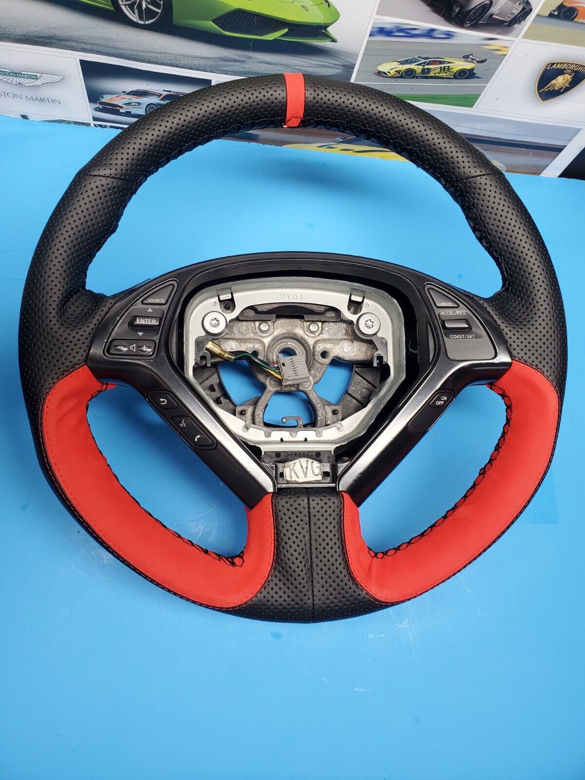 Infiniti Steering wheel fits Ex35 G35 G37 Q40 08 09 10 11 12  Custom hand stitch