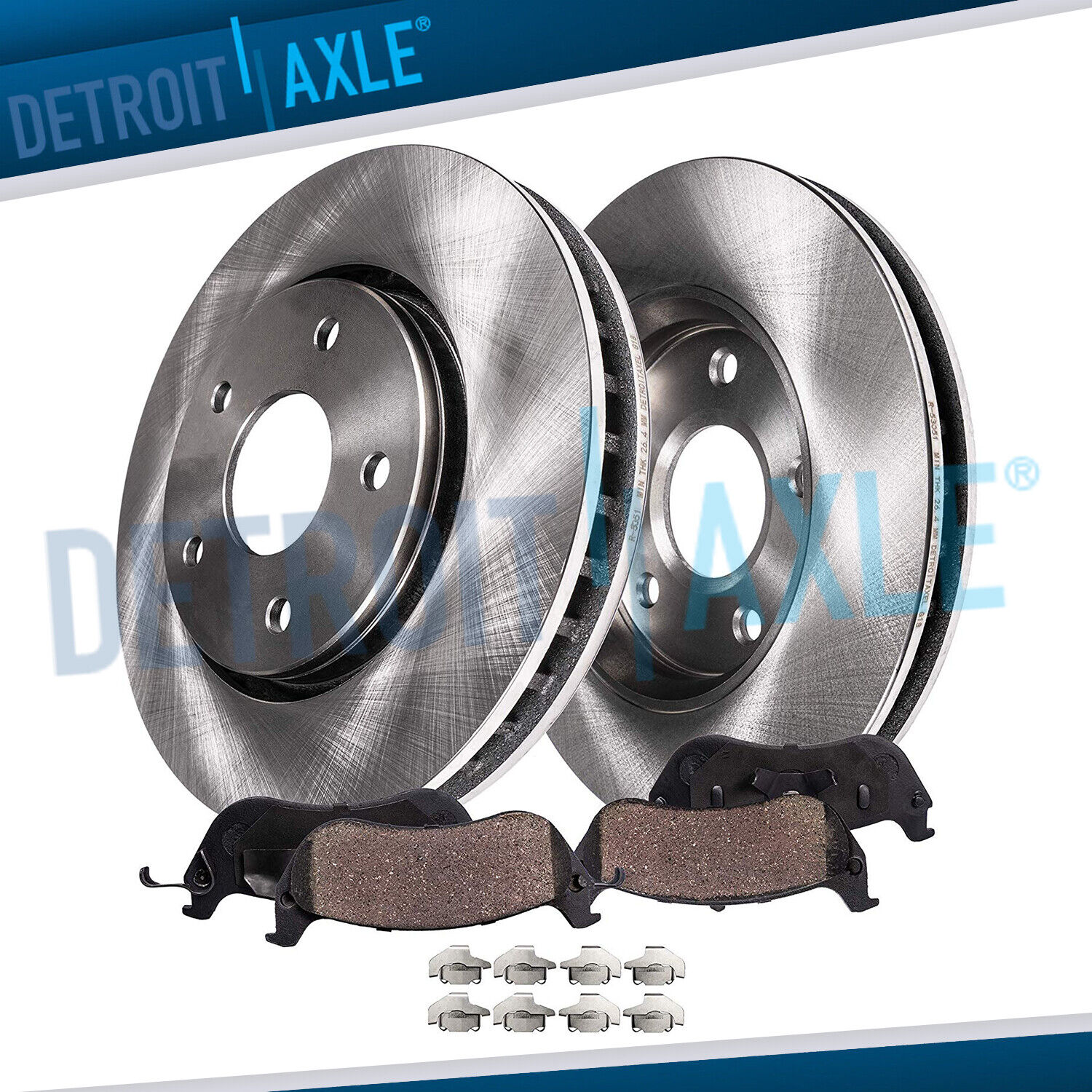 Front Disc Rotors + Brake Pads for Lexus RX330 RX350 RX400h Toyota Highlander