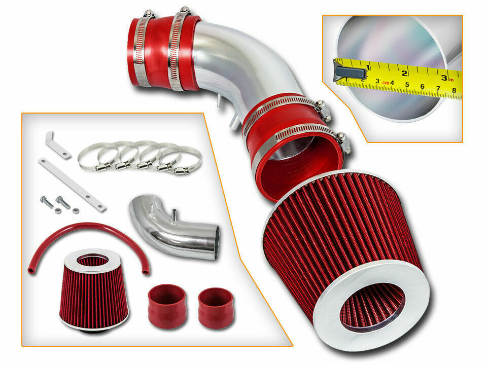 Ram Air Intake System + RED Filter for 93-97 Mazda MX-6 / Ford Probe 2.5L V6