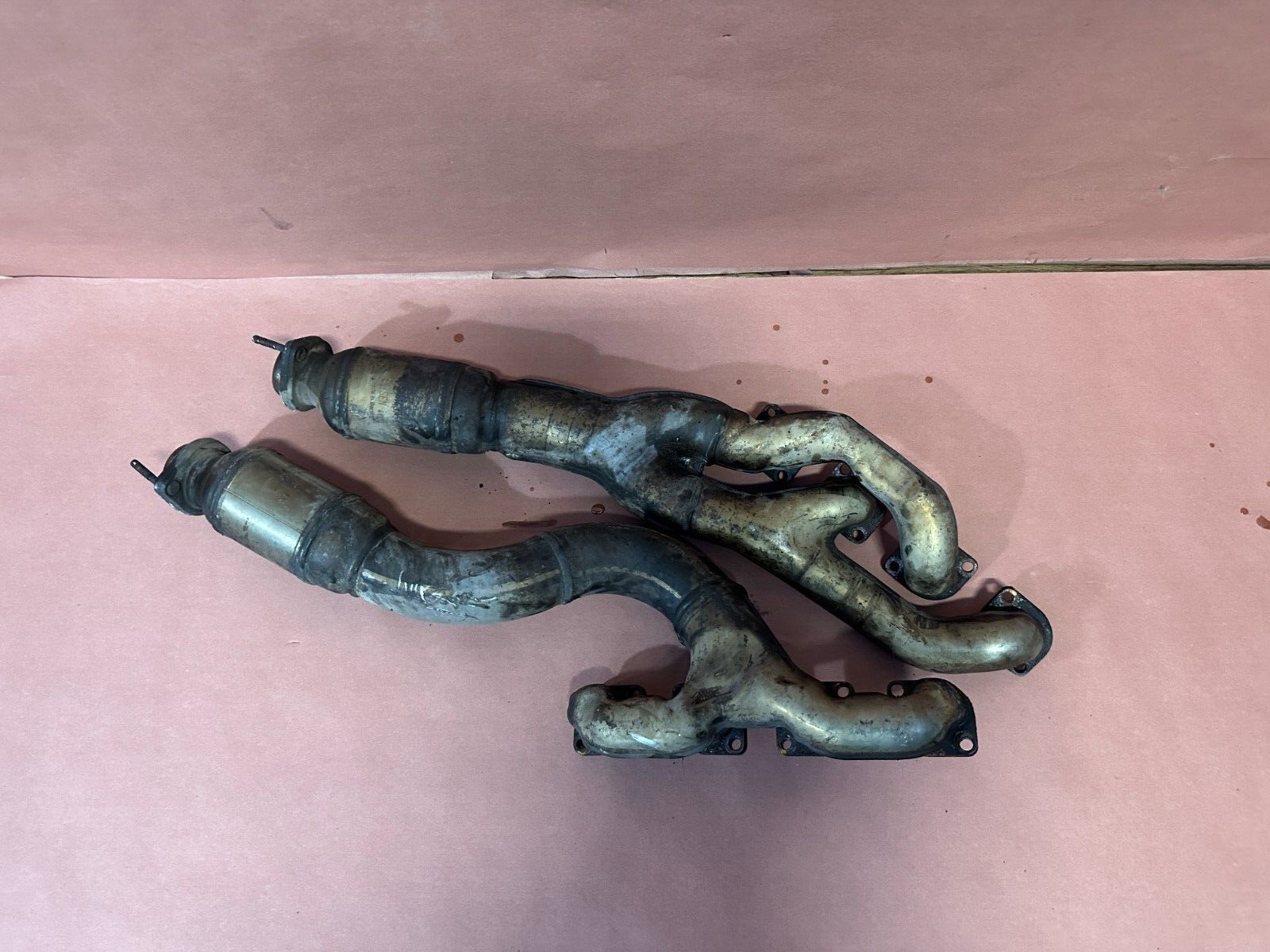 BMW E38 740I M62 Genuine Exhaust Manifold System Pair OEM 148K Tested