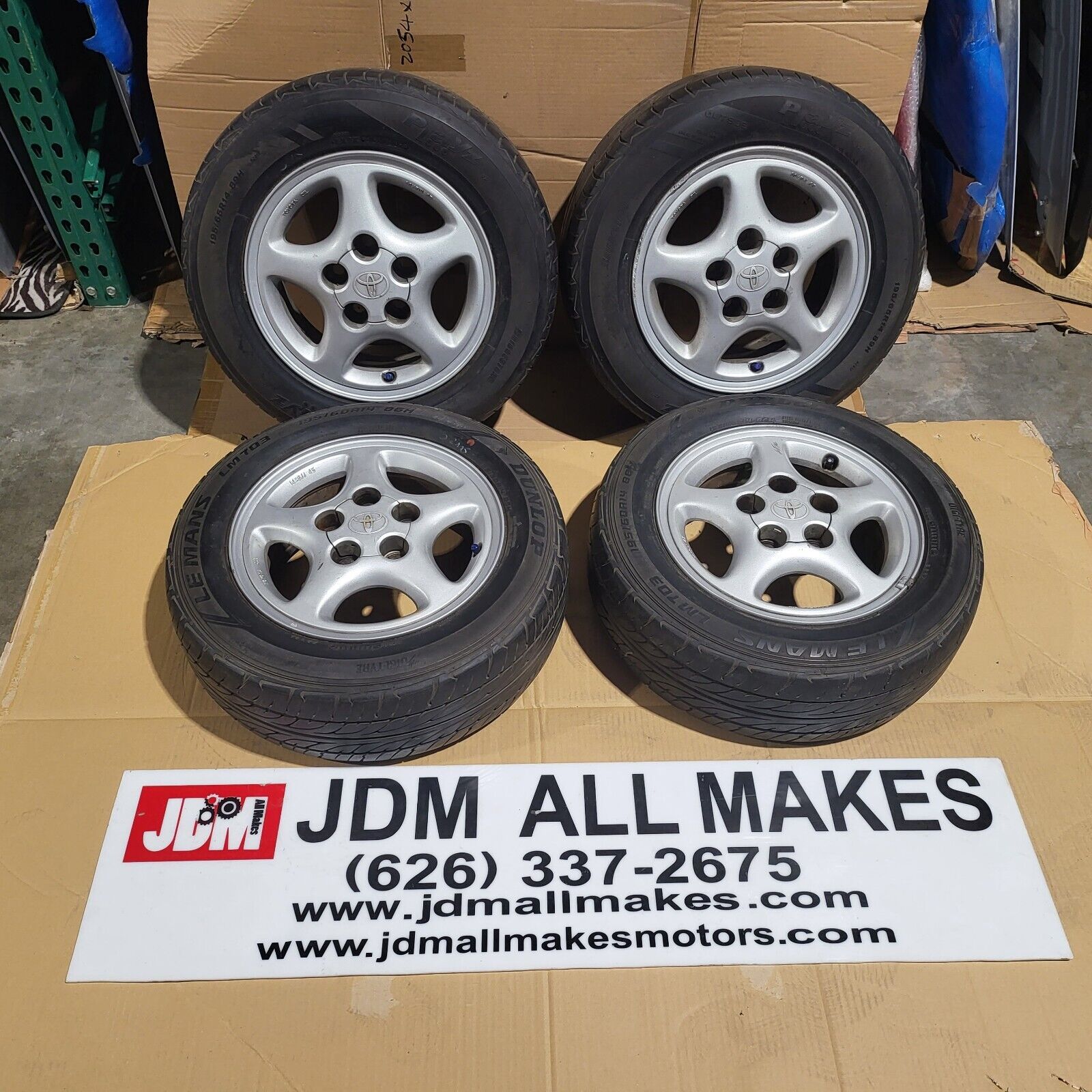 1994 JDM Toyota MR2 SW20 OEM Wheels Tire R14 Factory Staggered (14x6 & 14x7) OEM