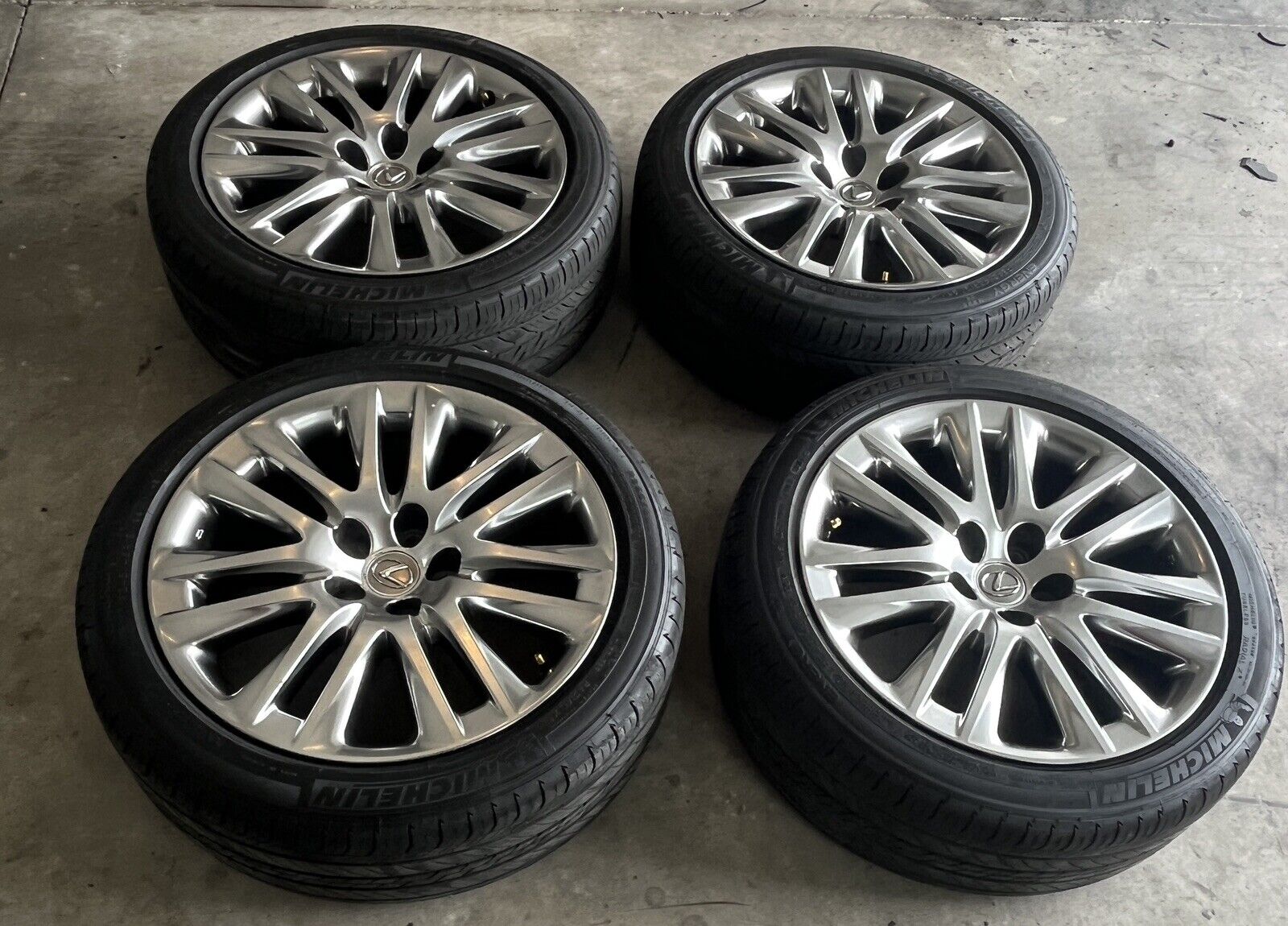 19’ Lexus LS 460 wheels on 245/45/19 Michelin tires