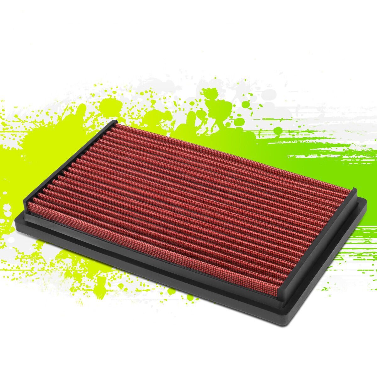 Washable High Flow Drop-In Panel Air Filter Red for Escort Miata Protege 90-97