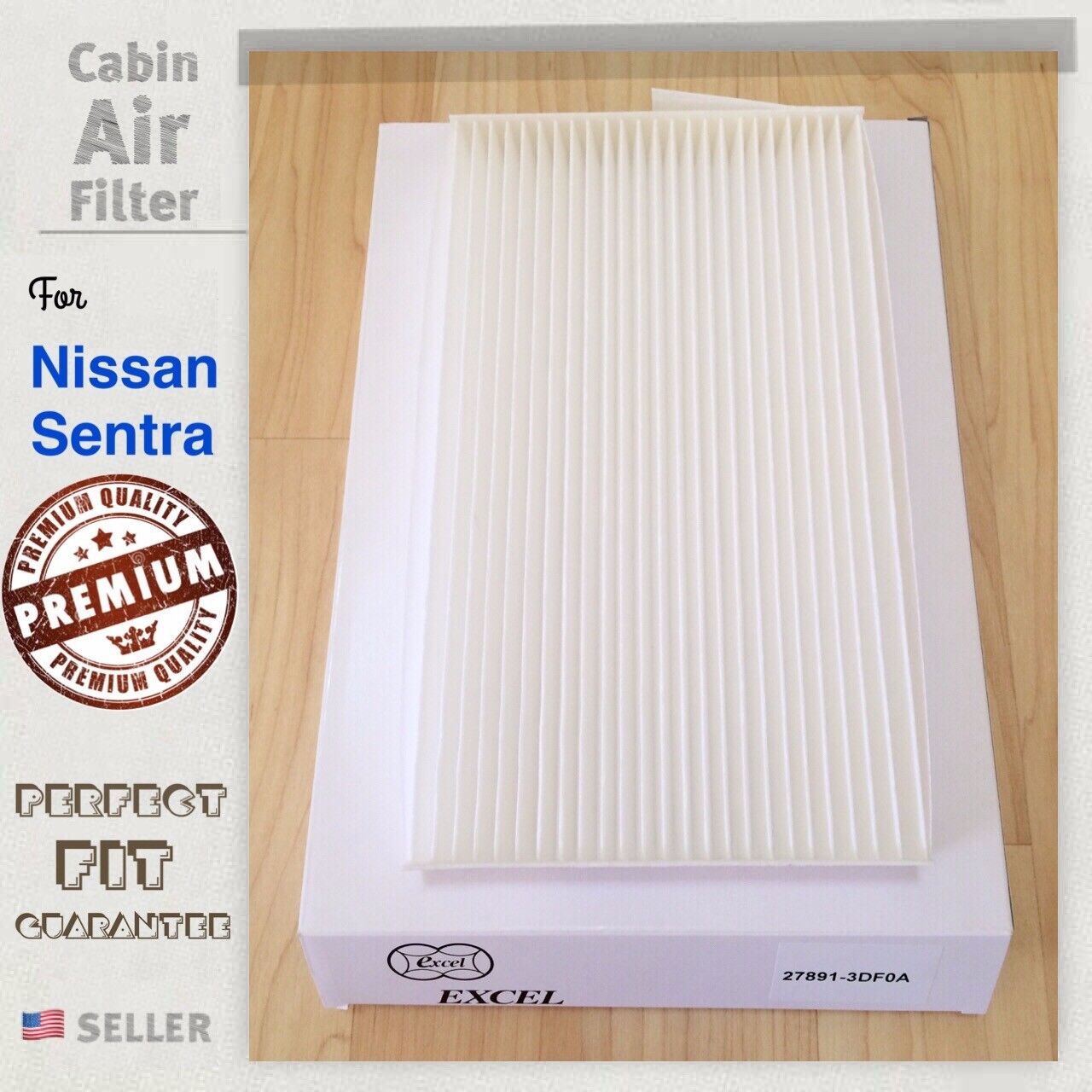 Cabin Air Filter For 13-19 Sentra 09-14 Cube 11-22 Leaf 11-17 Juke 27891-3DF0A